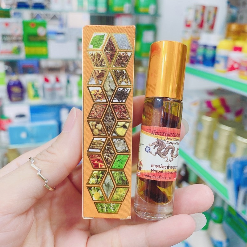 Dầu thảo dược Otop Thái Lan dầu gió nhân sâm thảo mộc Thái Lan