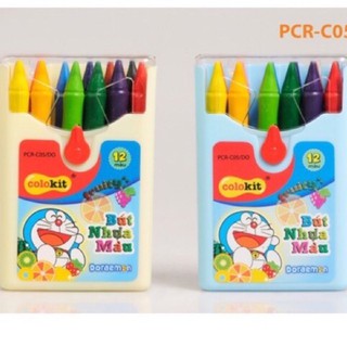 Hộp sáp 12 màu đoremon ngỗ nghĩnh