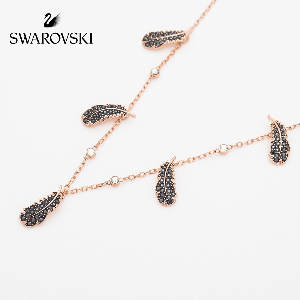 FREE SHIP Dây Chuyền Nữ Swarovski NAUGHTY Thời trang lông vũ Necklace Crystal FASHION cá tính Trang sức trang sức đeo THỜI TRANG