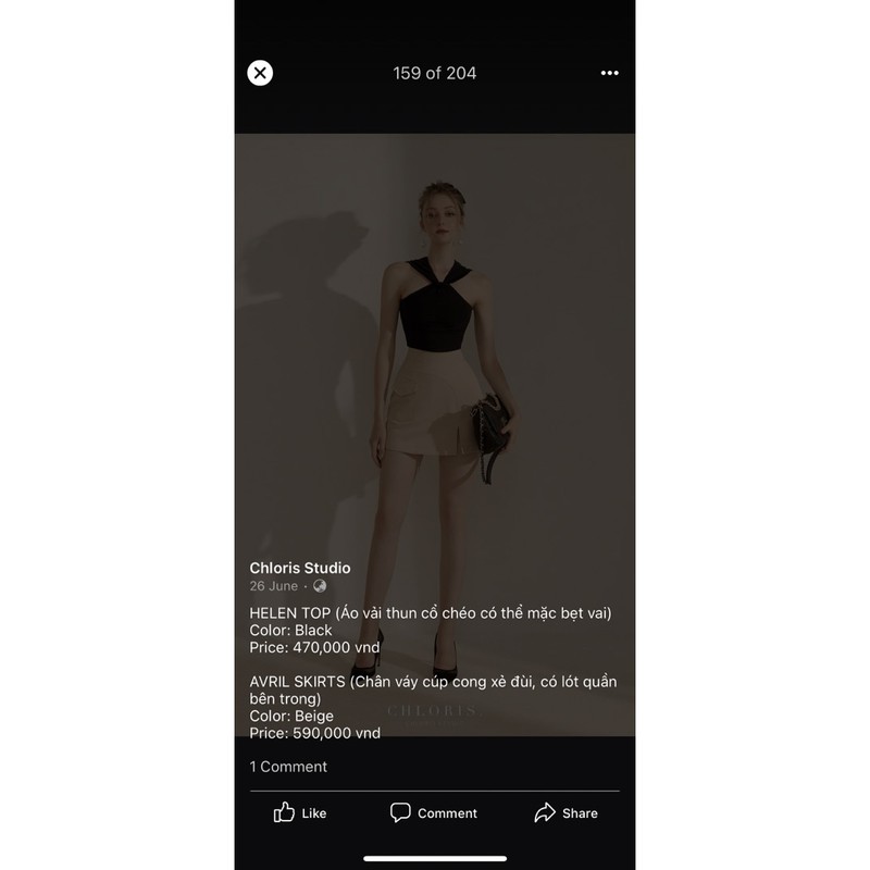 Thanh lý set CHLORIS STUDIO size S