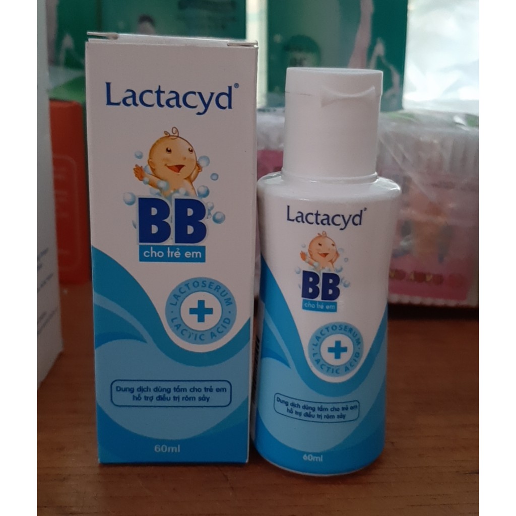 lactacyd bb sữa tắm rôm sảy cho bé