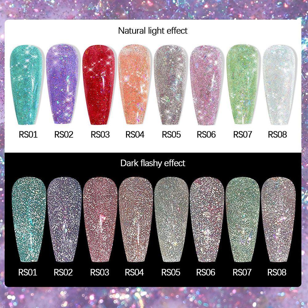 Gel Sơn Móng Tay Màu Sắc Phản Quang Lấp Lánh Thương Hiệu EBINLANDS