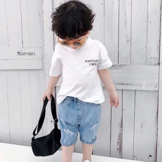 BỘ KHỦNG LONG QUẦN JEAN Rách CHO BÉ TRAI