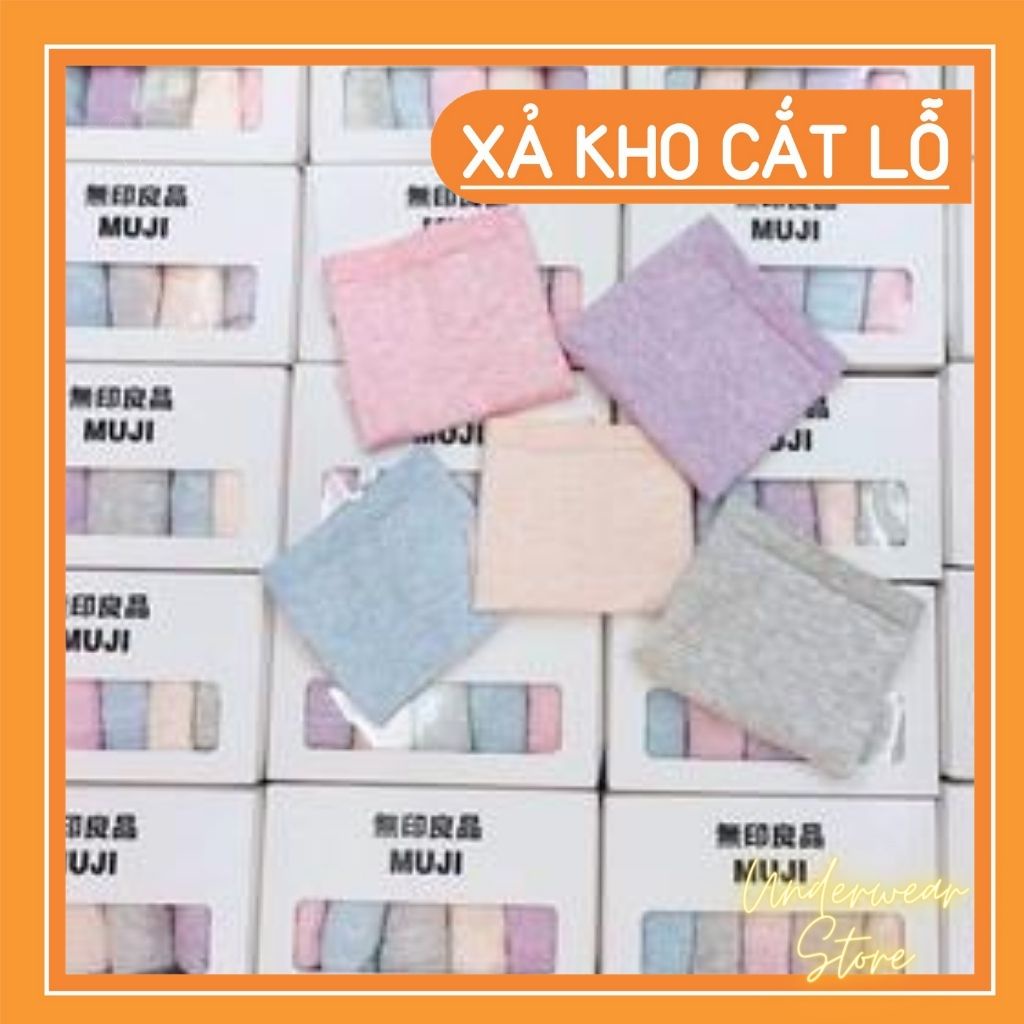 [ Hàng Loại 1] Hộp 5 Quần Lót Cotton Gân Tăm Xuất Nhật Co Giãn 4 Chiều Đóng Hộp Sịn Xò
