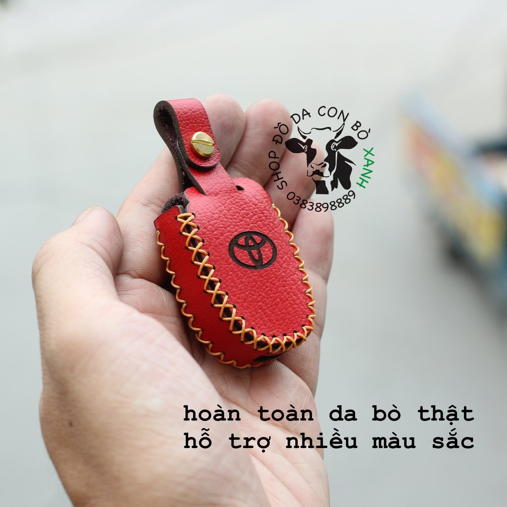 Bao Da Chìa Khoá Toyota Vios, Yaris 2015 Handmade Da Thật 003