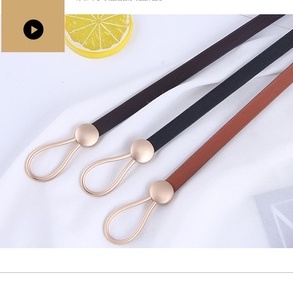 [Có sẵn] THẮT LƯNG DÂY LƯNG DA PU BẢN NHỎ 1CM PHỐI ĐẦM, VEST PHONG CÁCH RETRO HONGKONG CÁ TÍNH THỜI TRANG DL011