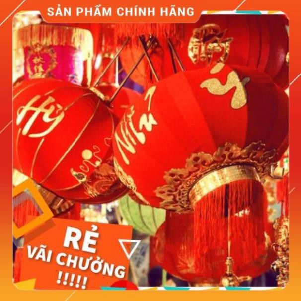 Đèn Lồng Vải Nhung Treo Tết Lễ Hội Size 60cm 80cm 100cm