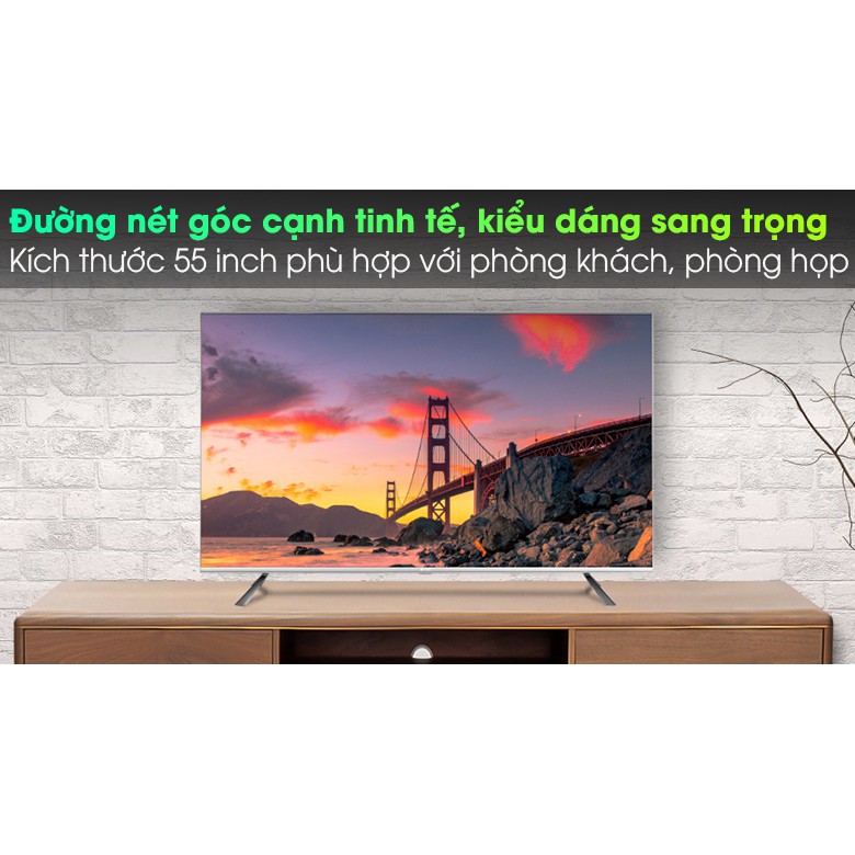 Android Tivi Casper 55 inch 55UG6000, Tivi 55in giọng nói thái lan giá rẻ.