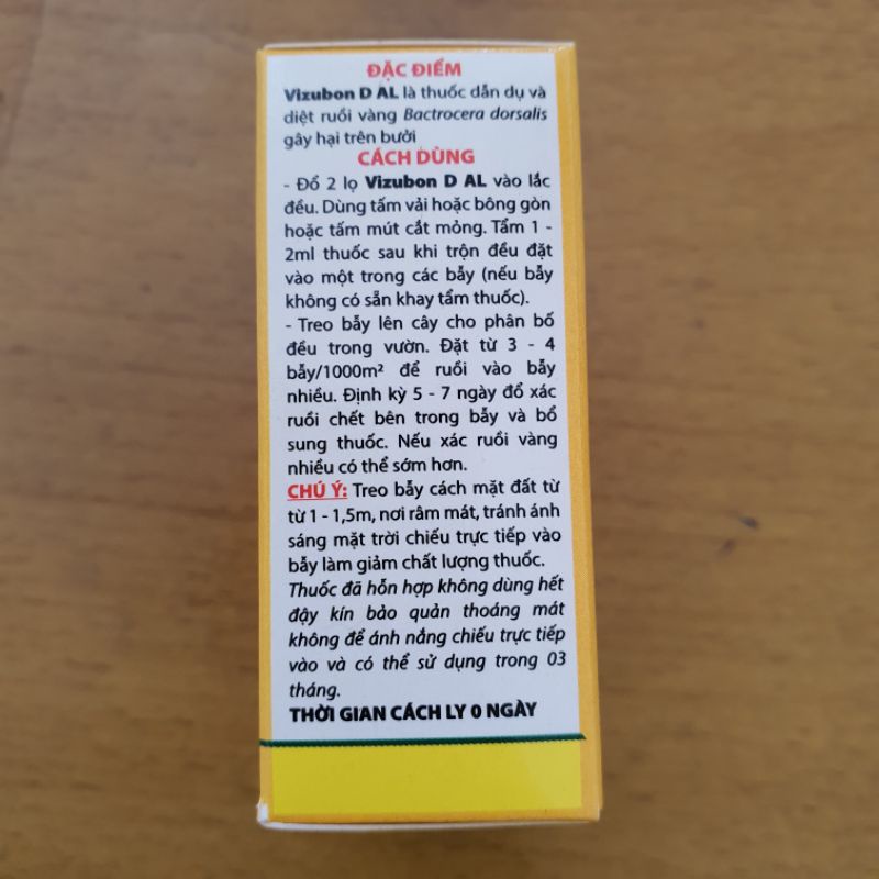 Chế phẩm diệt ruồi vàng VIZUBON-D AL (10ml)