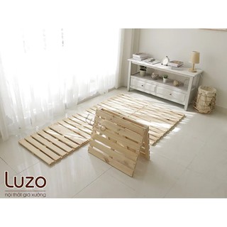 Giường Pallet BỆT 1m2 x 2m gỗ thông sấy nhập khẩu mới 100% PLB4 (chân cao 3cm)