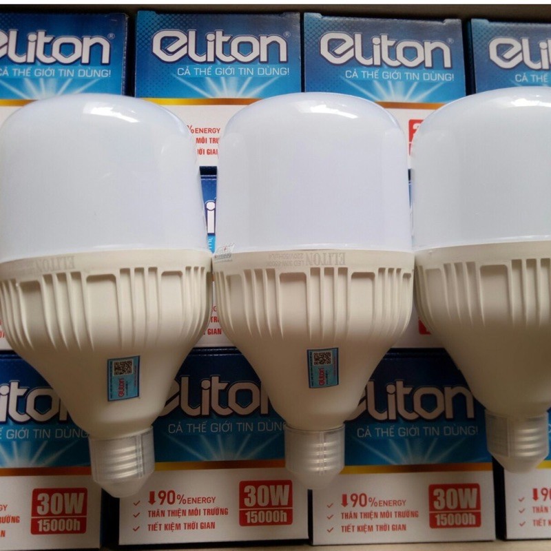 [ELITON] Bóng Đèn Led Trụ Kín Nước 12w, 15w, 20w, 30w Cao Cấp - Tiết Kiệm Điện Năng (Ánh Sáng Trắng)