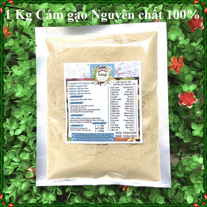 Tinh Cám Gạo Sữa 1 Ký nguyên chất thiên nhiên 100% có giấy VSATTP và ĐKKD dùng đa công dụng