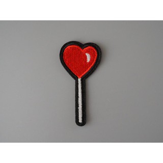 Miếng thêu ủi kẹo trái tim - patch ủi là kẹo trái tim- sticker ủi thêu