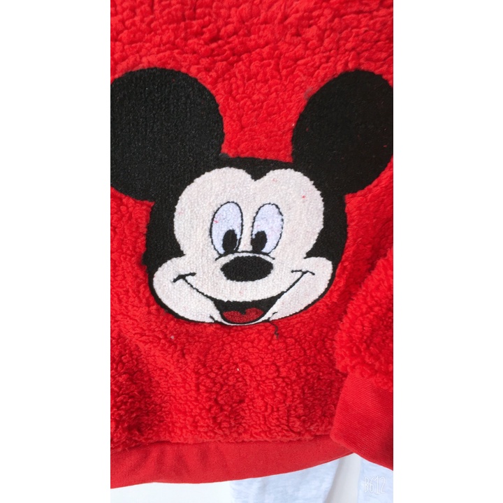 Bộ nỉ lông cừu Disney đỏ nổi bật