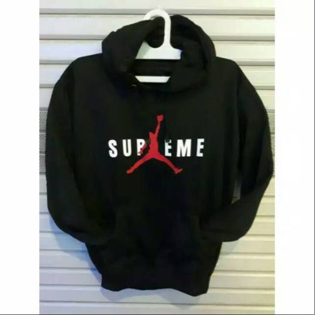 Áo Hoodie Supreme Air Jordan Thời Trang Cá Tính Đen