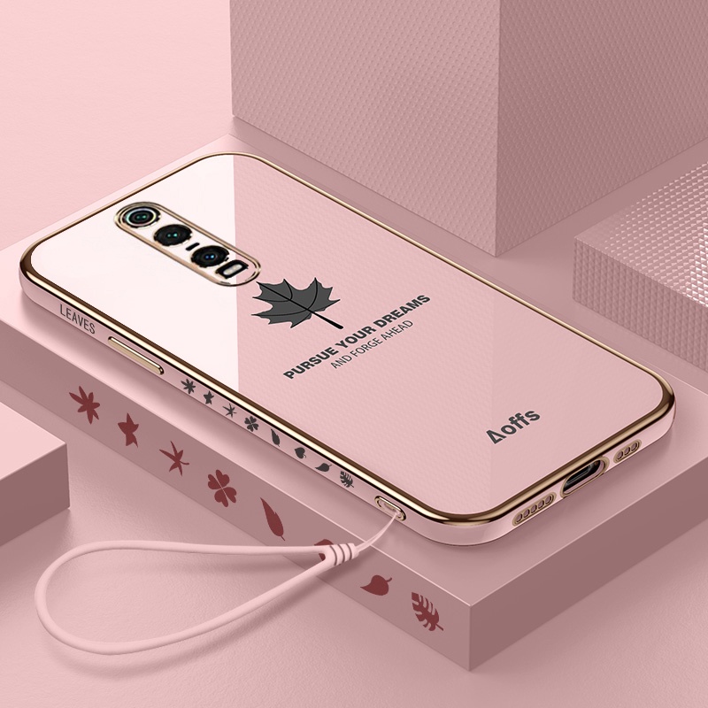 Ốp Điện Thoại Mềm Họa Tiết Lá Phong Cho Xiaomi Redmi K20 K30 K30S K40 K40S K50 Pro