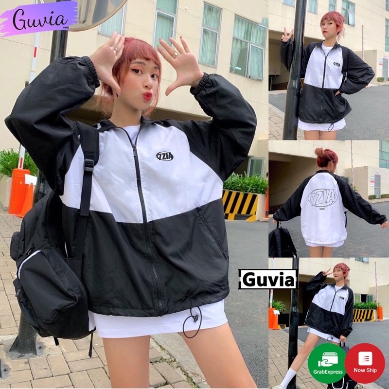 áo gió bomber áo gió jacket 7ZIA hot hót hiện nay form to rộng nam nữ bọn chen thoải mái nhé