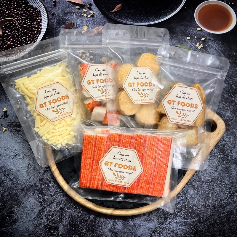 set mix Ăn Vặt, Thả lẩu, topping Tokbokki Loại 1 tách lẻ tiện lợi - gói 100g - ship nhanh HCM