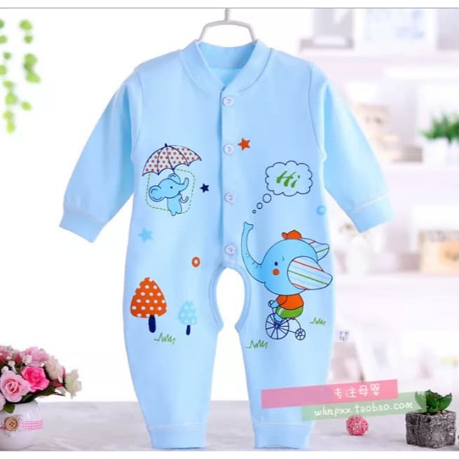 Body Bỏ Bỉm Cho Bé Sơ Sinh Thun Cotton Quảng Châu Bé Trai & Gái