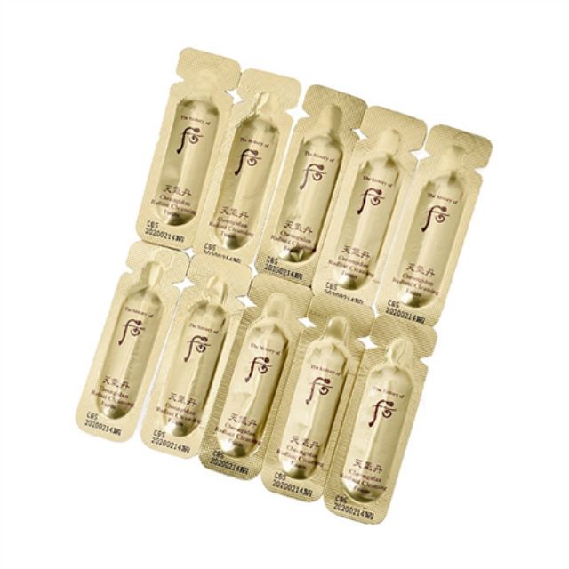 Gói Sữa Rửa Mặt Tái Sinh Da Whoo Cheongidan Radiant Cleansing Foam.