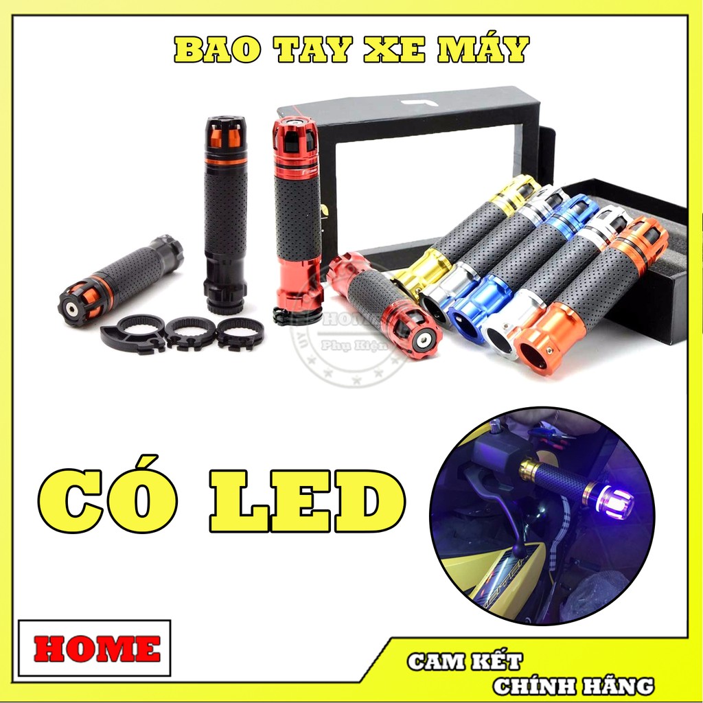 Bao Tay Rizoma Gù Xoay Có LED Cho Tất Cả Dòng Xe