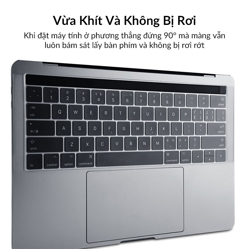 Miếng Lót Phủ Bàn Phím MacBook Pro 14 inch, 16 inch WIWU Mỏng 0.13mm, Nhựa TPU Mềm, Ôm Sát Phím, Chống Bụi, Chống Nước