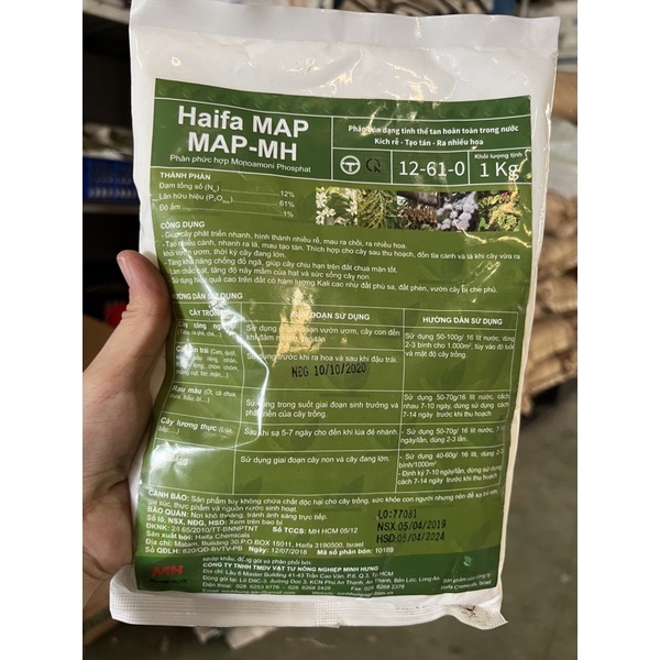 1KG MAP HAIFA( ISRAEL DO THÁI) KÍCH RỄ, TẠO TÁN, RA HOA NHIỀU