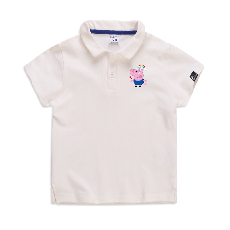 Áo thun polo tay cộc mùa hè chất cotton in hình heo  cho trẻ Chưa Có Đánh Giá Peppa