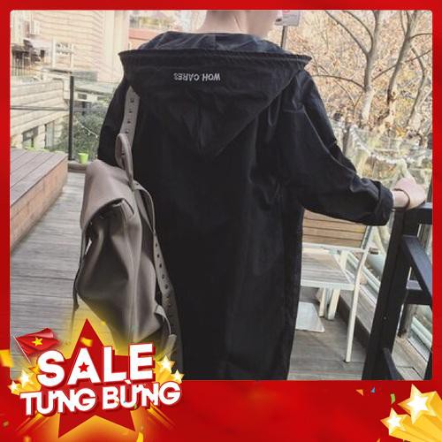 Áo khoác dù mỏng nam dáng dài ulzzang QC cao cấp Kèm ảnh thật -Hàng nhập khẩu