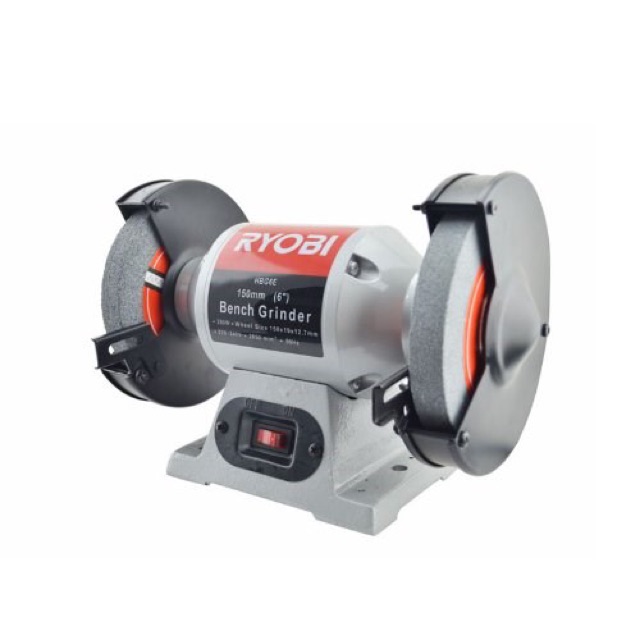 [Mã LIFEXANH03 giảm 10% đơn 500K] HBG-6E Máy mài 2 đá 150mm 1/3hp Ryobi Japan