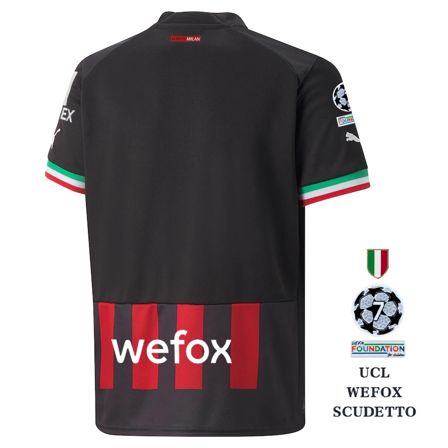 Áo Thun Số 22-23 AC Milan Sân Nhà Jersey s-4xl * Hàng Có Sẵn