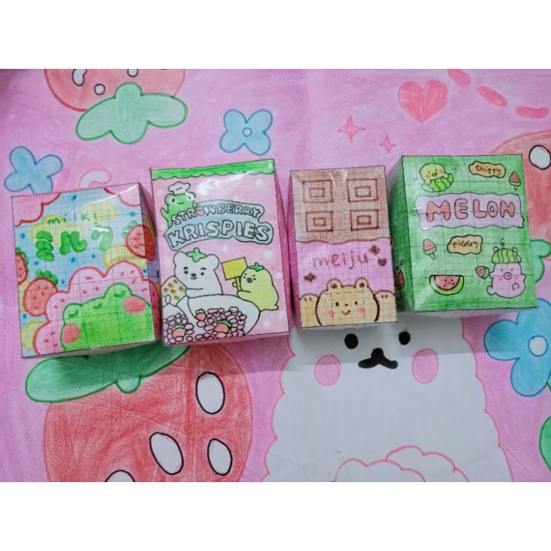 Squishy giấy loại trung bình nhiều mẫu