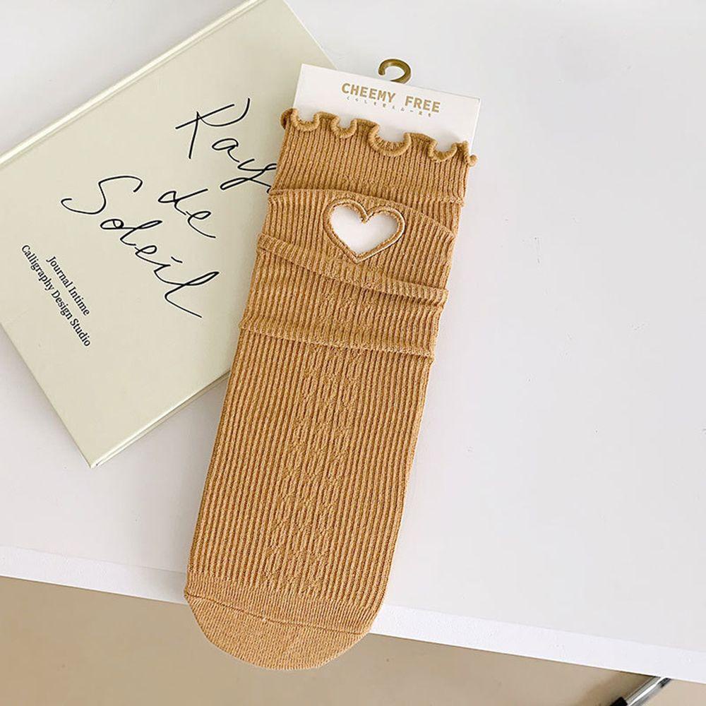 AROMA Đôi Vớ Cotton HọA TiếT TráI Tim ThờI Trang Cho Nữ