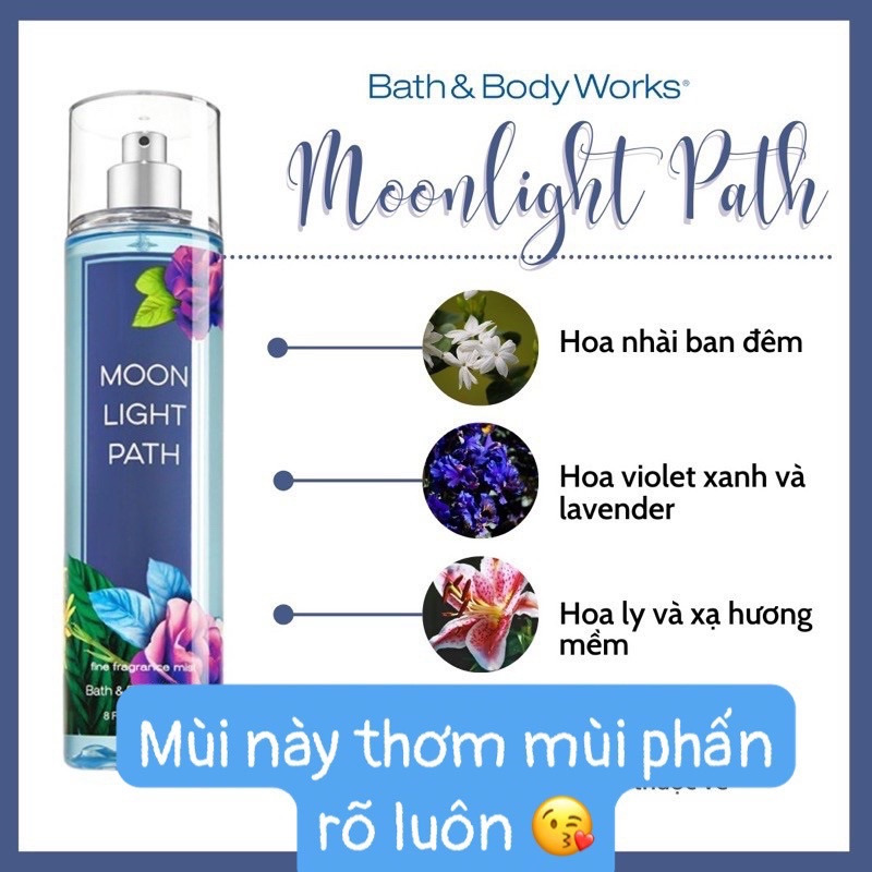 Xịt thơm bath&amp;body works co bill