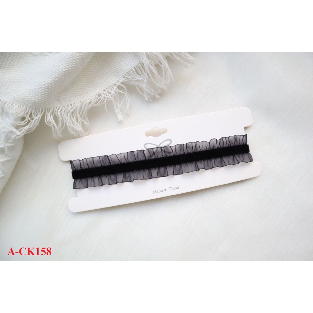 Choker 2022 BST choker đen nhung xinh xắn gợi cảm A-CK158-164