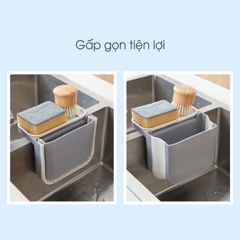 ❤️SALE[DEAL SỐC⭐️ Giỏ Lọc Rác Thức Ăn Thừa Gấp gọn. Gắn Bồn Hút Chân Khôg. An Toàn Tiện Dụng