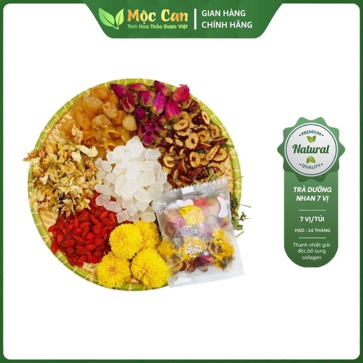 Trà Dưỡng Nhan Giảm Cân,Đẹp Bổ Sung Collagen- Trà thảo mộc giảm cân 7 vị
