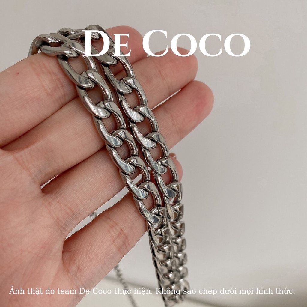 [KHÔNG ĐEN GỈ] Vòng cổ dây xích bản to decoco.accessories