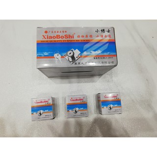 Khóa tủ vuông xi trắng hiệu Xiaoboshi