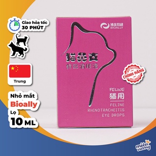 [CHÍNH HÃNG 100%] Nhỏ mắt Bioally Feline Eye Drops cho mèo hỗ trợ về mắt, đỏ mắt, chảy nước mắt, nhiều ghèn