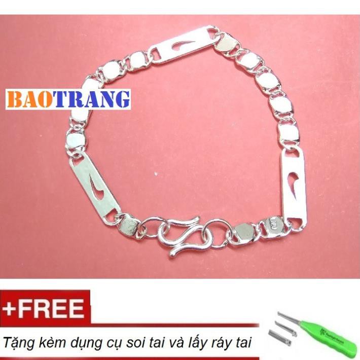 Lắc tay trẻ em bạc Bảo Trang le007 - Chất liệu bạc 925 - Dài 16cm - Rộng 0.5cm - Bảo hành vĩnh viễn