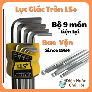 Bộ lục giác 9 cây có đầu bi đa năng siêu bền LS+ cao cấp 668LS Dụng cụ đa năng Điện Nước Chú Hội