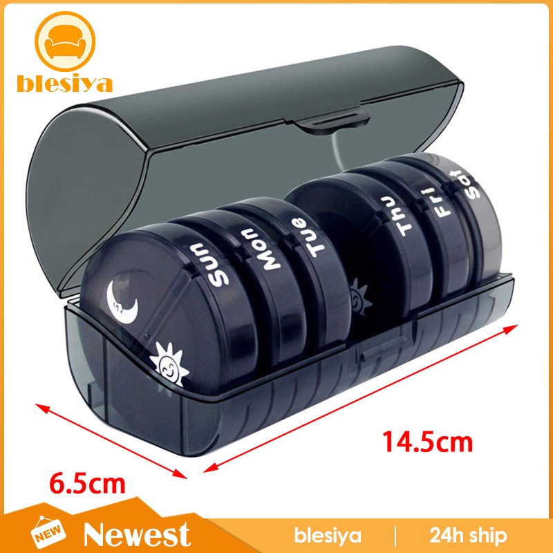 Hộp Đựng Thuốc Mini 7 Ngày Hai Lần Tiện Dụng Khi Đi Du Lịch Ốp