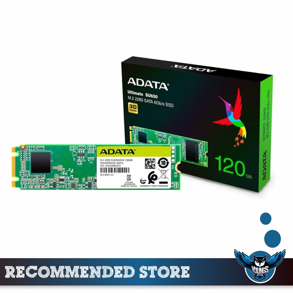 Ổ Cứng Ssd Adata M.2 Su650 120gb Sata M2