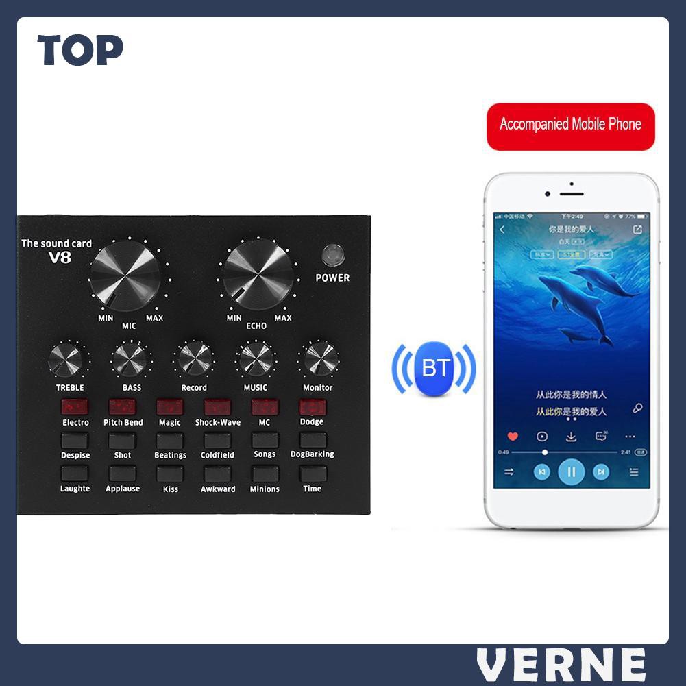 Tai Nghe Bluetooth Verne V8 Cổng Usb Chất Lượng Cao