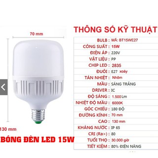 BÓNG ĐÈN LED TRỤ