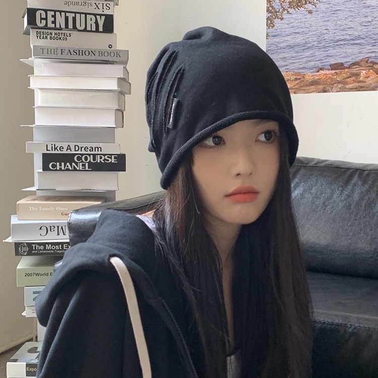 Mũ len MG STUDIO bằng cotton 3 màu