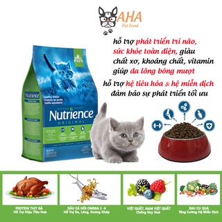 Thức Ăn Cho Mèo Con Nutrience Original Bao 2.5kg - Mượt Lông, Phát Triển Trí Não - Thịt Gà, Rau Củ Và Trái Cây Tự Nhiên