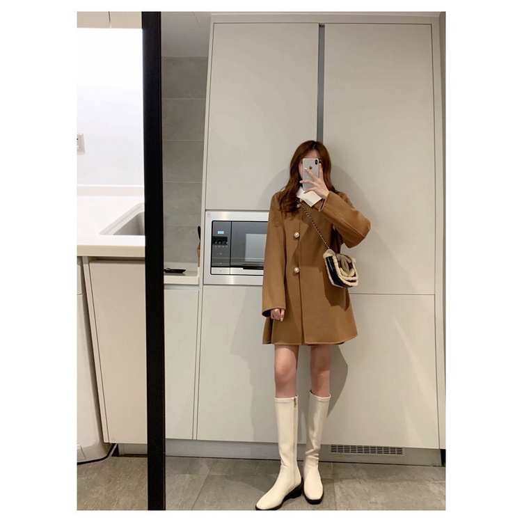 Áo khoác dáng rộng thời trang mùa đông cho nữ | BigBuy360 - bigbuy360.vn