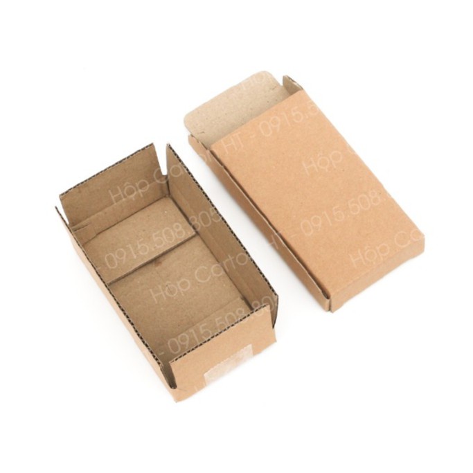 Combo 10 hộp carton nắp gài đóng hàng, sổ tay, bút 18x10x3 giá gốc tận xưởng